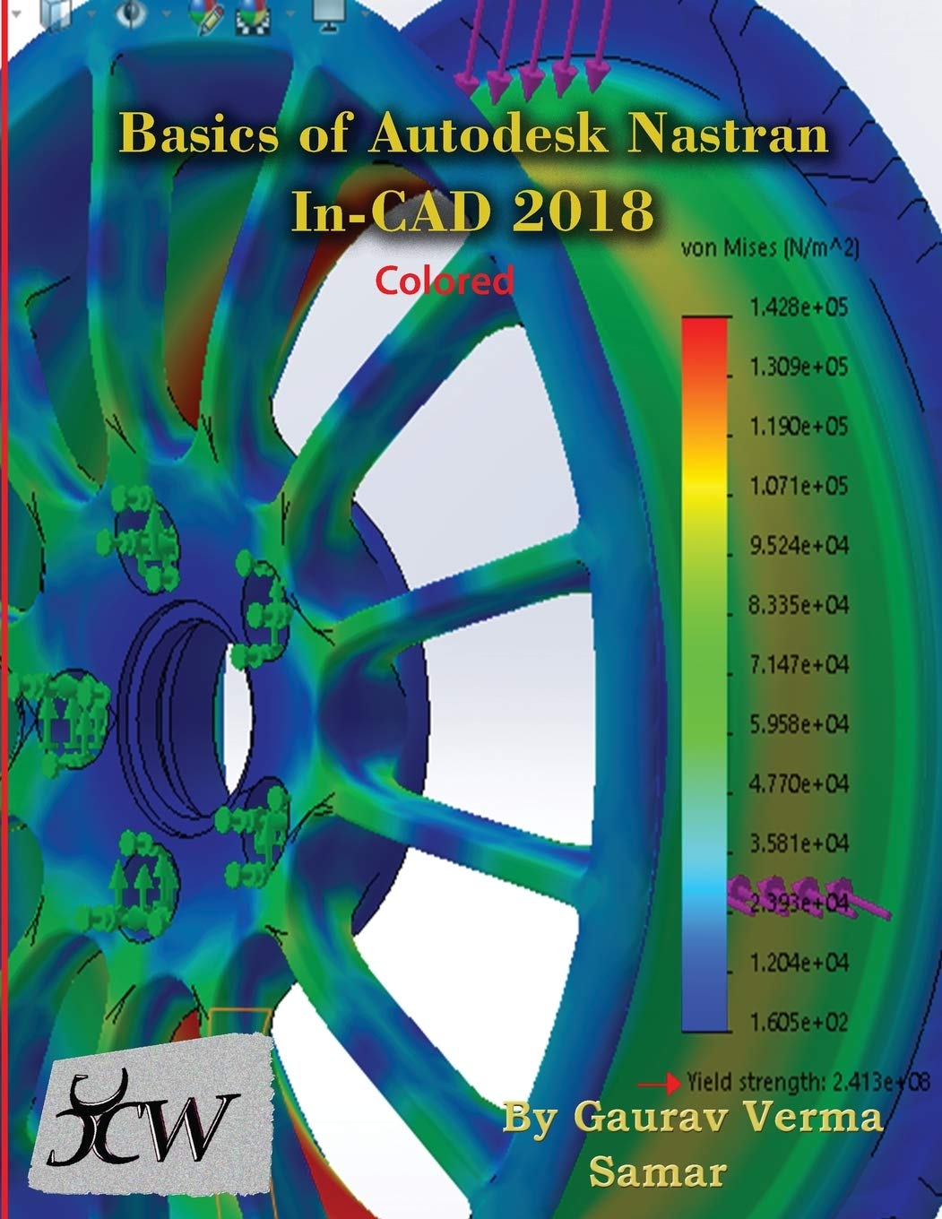 Amazon Basics Of Autodesk Nastran In Cad 18 Colored Verma Gaurav Samar Modeling Simulation