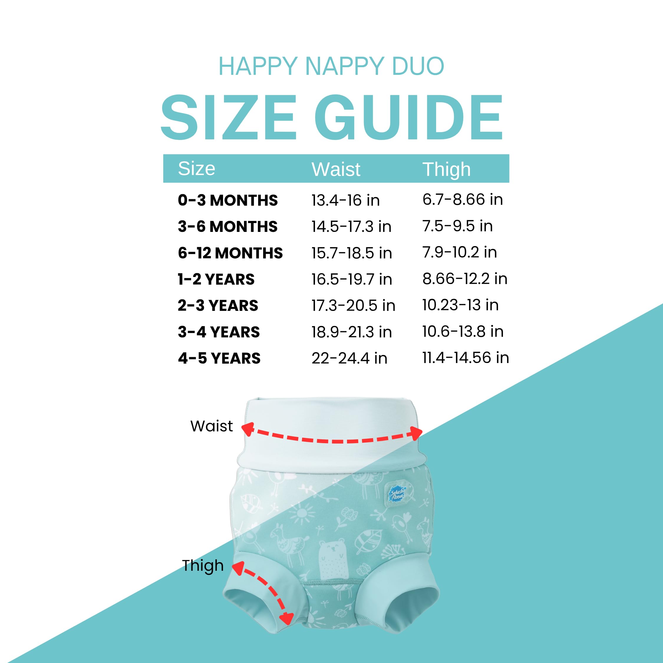 Splash About Happy Nappy Duo pañal de natación reutilizable