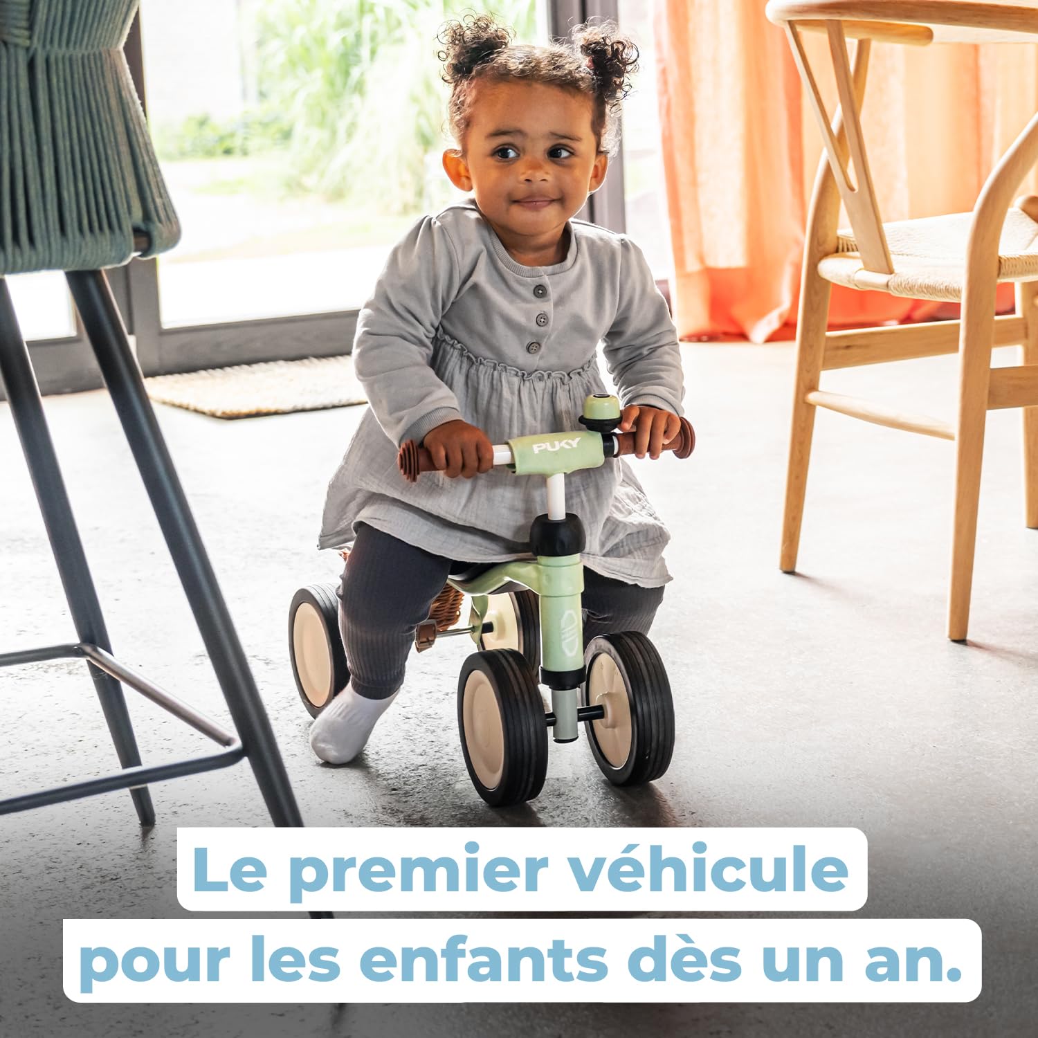 PUKY LR M | Draisienne dès 2 Ans | Jouet Enfants 2 Ans | Vélo bébé équilibre | Trottinette avec Repose-Pieds | Véhicule d'apprentissage avec poignées sécurité | Guidon et Selle réglables