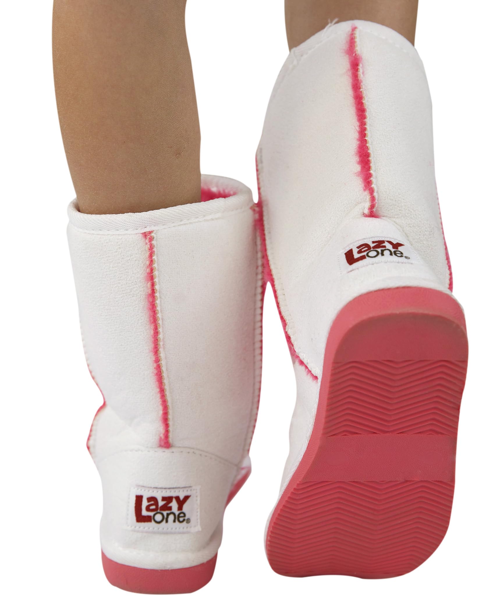 Lazy One Botas de animales para niños, pantuflas acogedoras para niños, I Believe Unicorn Toasty Toez, Large