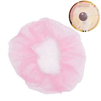 Fan Guard Cover, Comfortable Fan Guard Cover with 1 Pcs for 14 - ?18 inch Diameter Circular Fans for Most People(Pink)