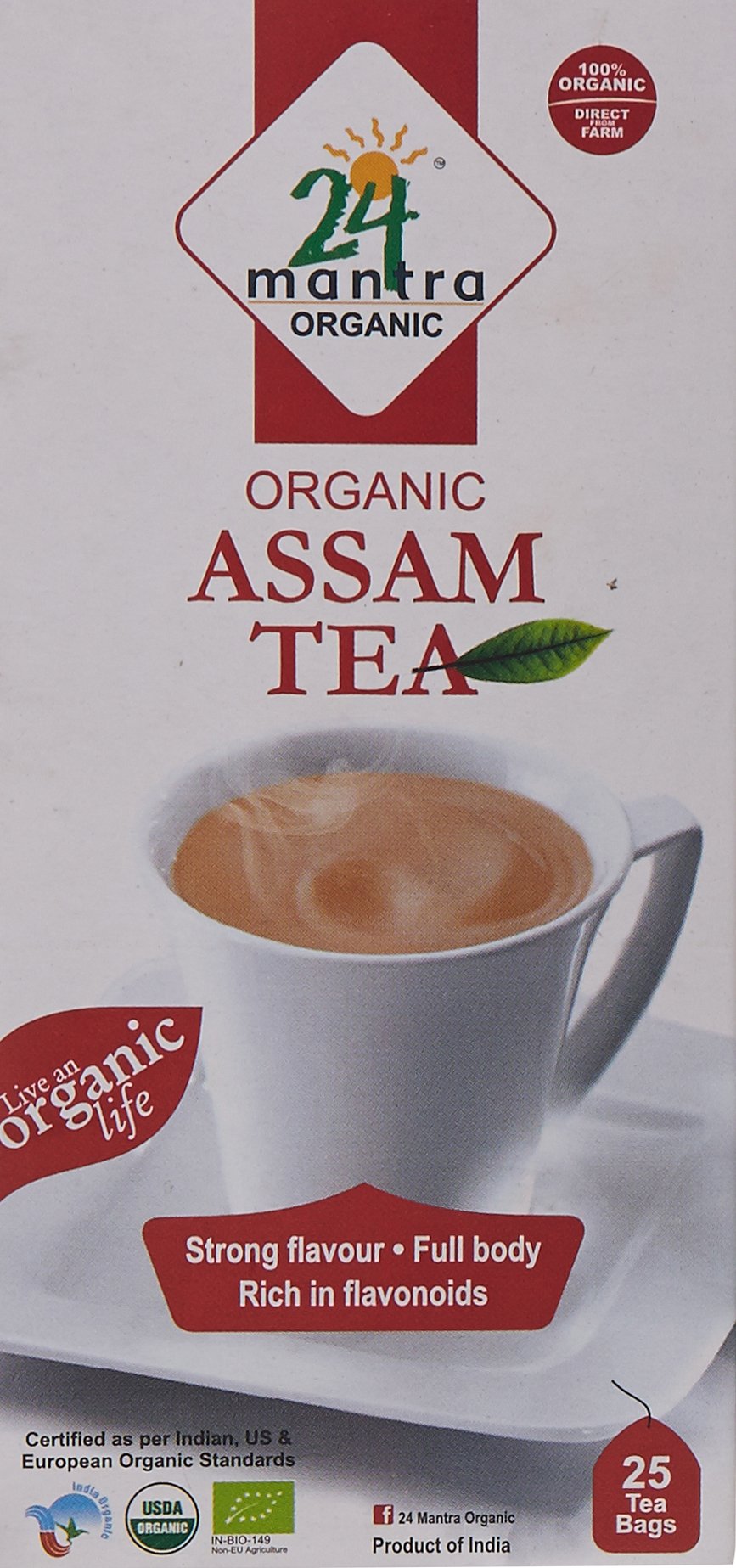 24 Mantra Organic Assam Tea Powder, 100% OrganicUSDA OrganicEU Organic