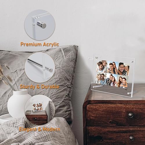 Miniatura 4 de Raindull Placa de collage de fotos personalizada, marco de fotos personalizado para parejas, regalos personalizados para él y ella, regalos de