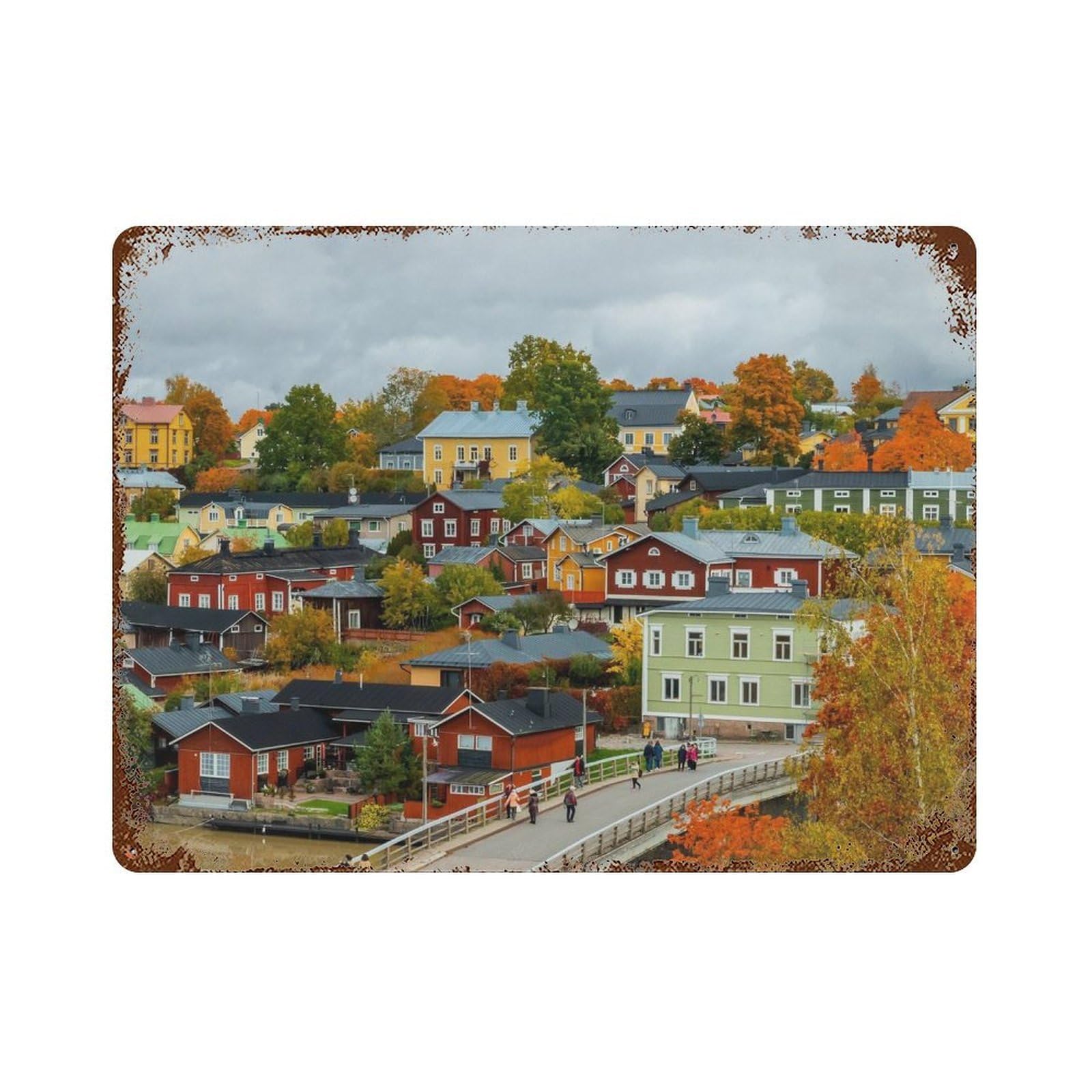 xiaoxiaoshen Real Photo Finland Decor Europe Wall Decor Art Metal Tin Poster Modern Home Decor Art Home Bar Shop Decorations Vintage Sign 30x40cm
