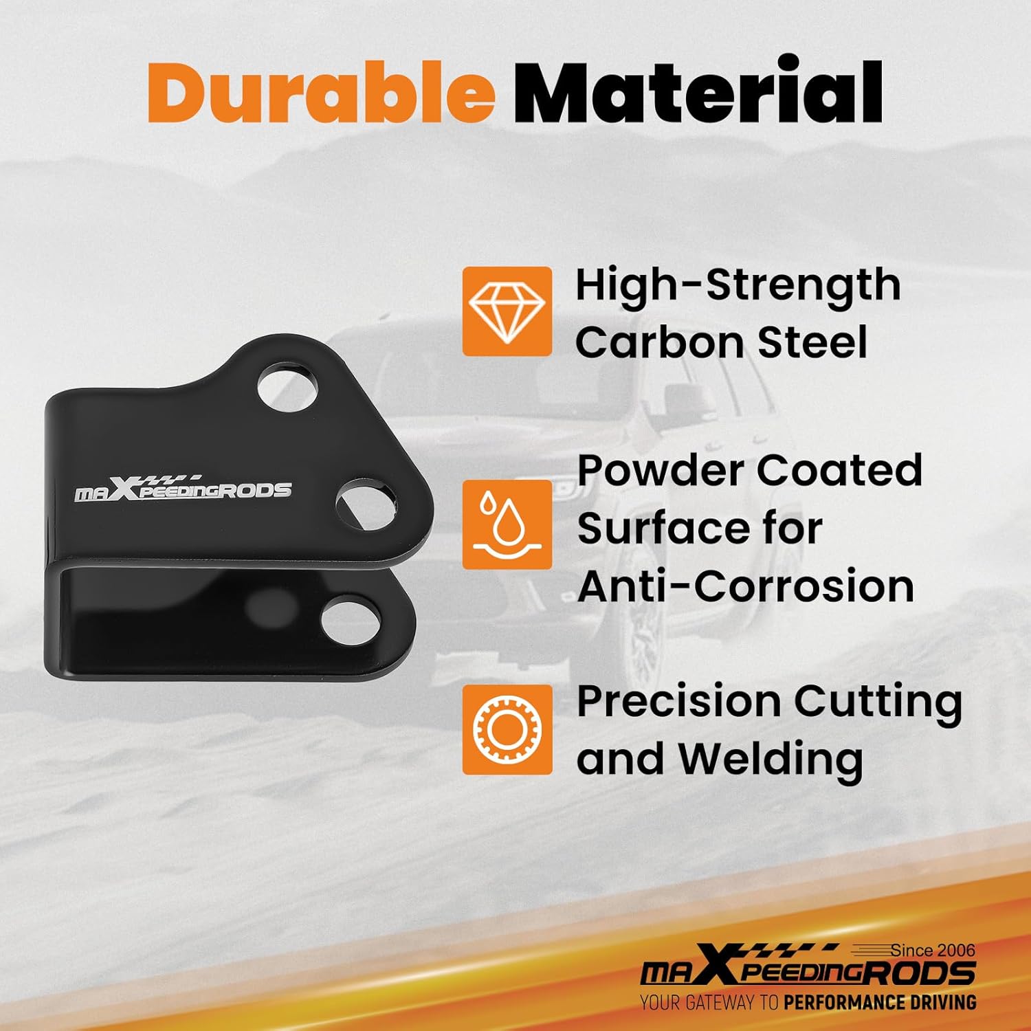 maXpeedingrods 2" Lift Kit for 2014-2023 Polaris Ranger 500 570 Midsize EPS ETX Crew Full-Size, UTV Suspension Lift Spacer Kit w/All Hardware, Black