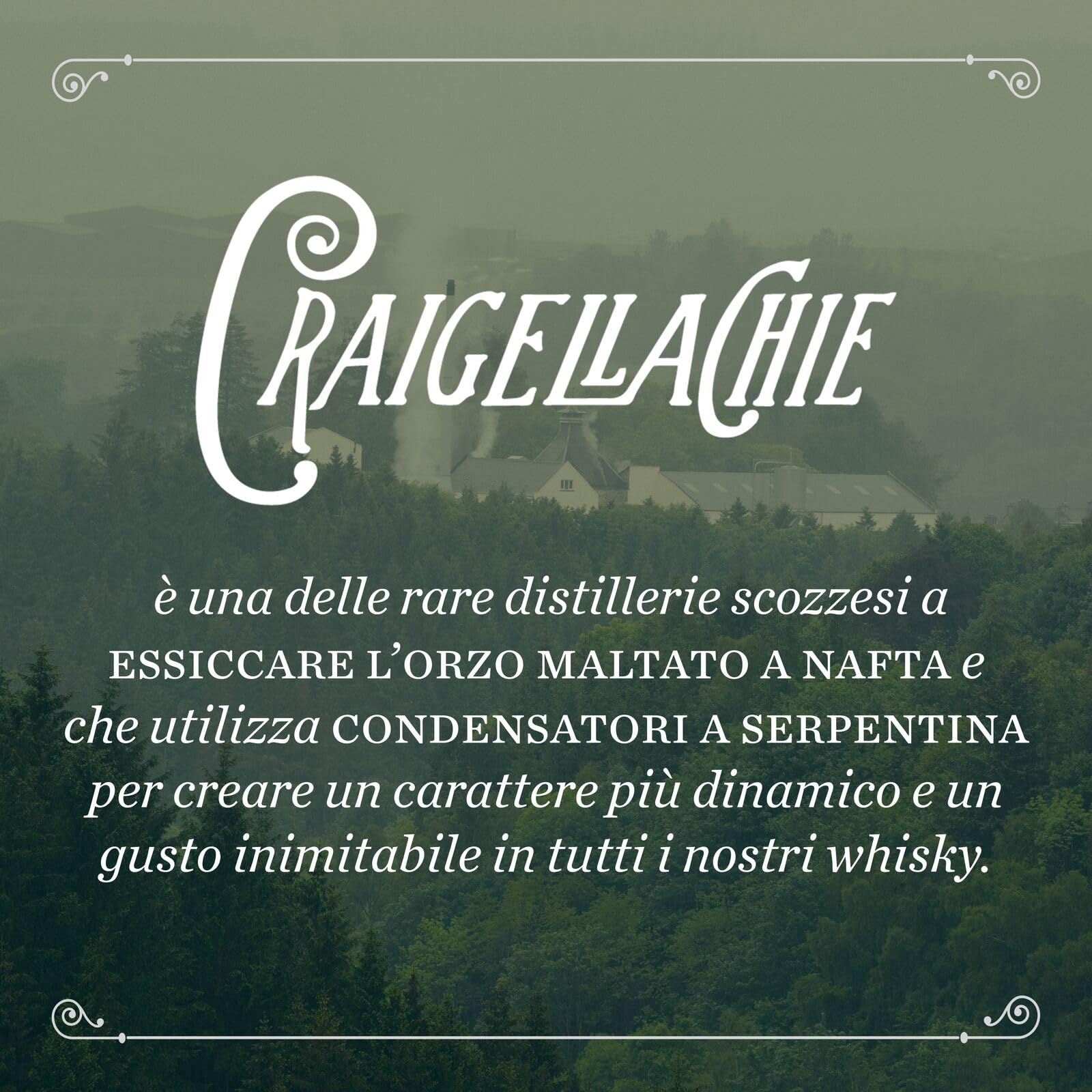 CRAIGELLACHIE 23 Anni Speyside Single Malt Scotch Whisky, 46% vol., 70 cl – Tubo Regalo, Botti di primo riempimento Sherry e Bourbon, Non filtrato a freddo, Edizione da collezione