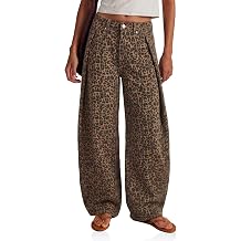 Flowyair Womens Baggy Pleated Jeans High Waisted Wide Leg Y2K Denim Pants