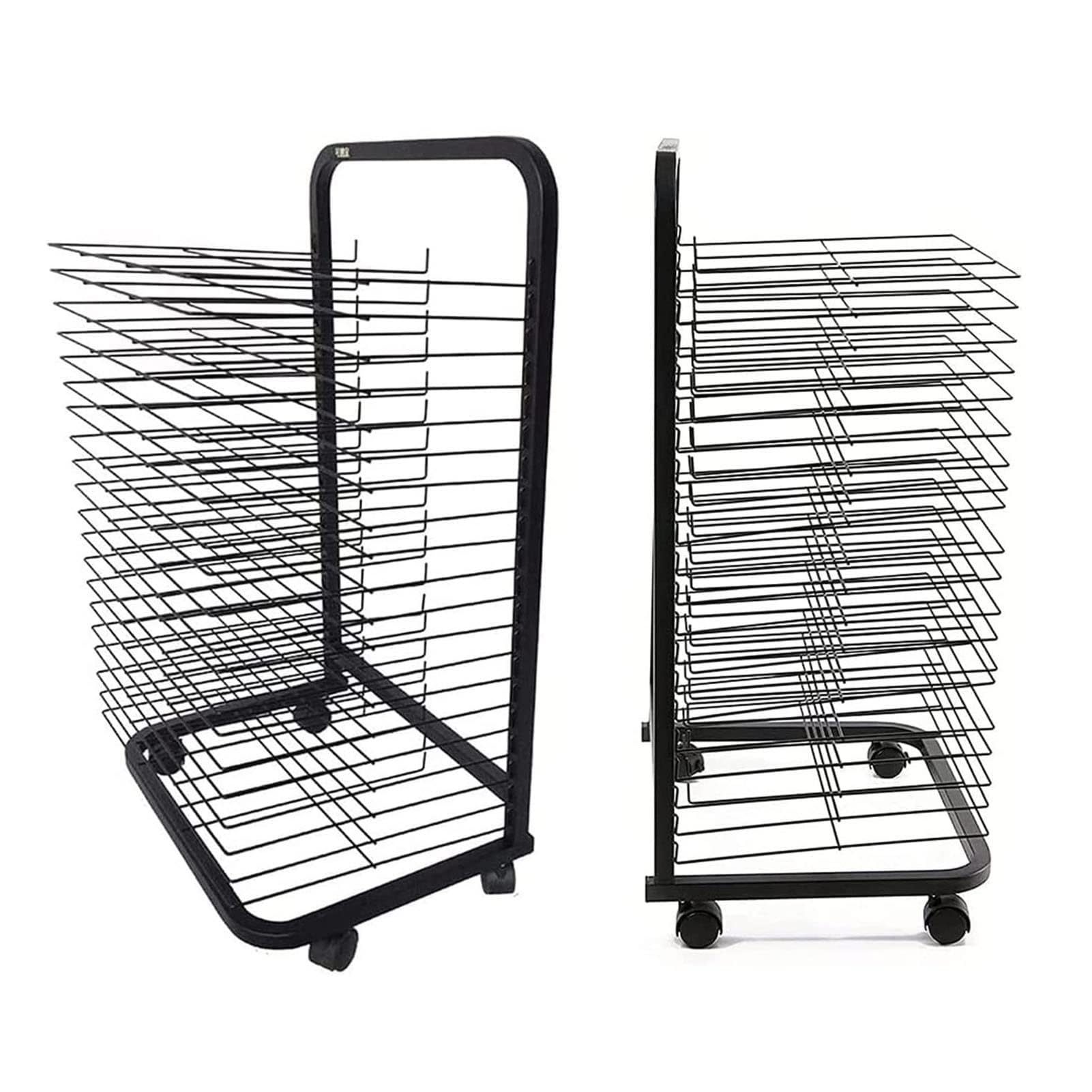 Mobilny Stojak Do Suszenia Farb – Stalowe Stojaki Do Suszenia Obrazów, Stojak Do Suszenia Dzieł Sztuki, Elastyczne Półki, Mobilny Wózek Do Suszenia Dzieł Sztuki, Stojak Do Suszenia Produktów Edukacyj