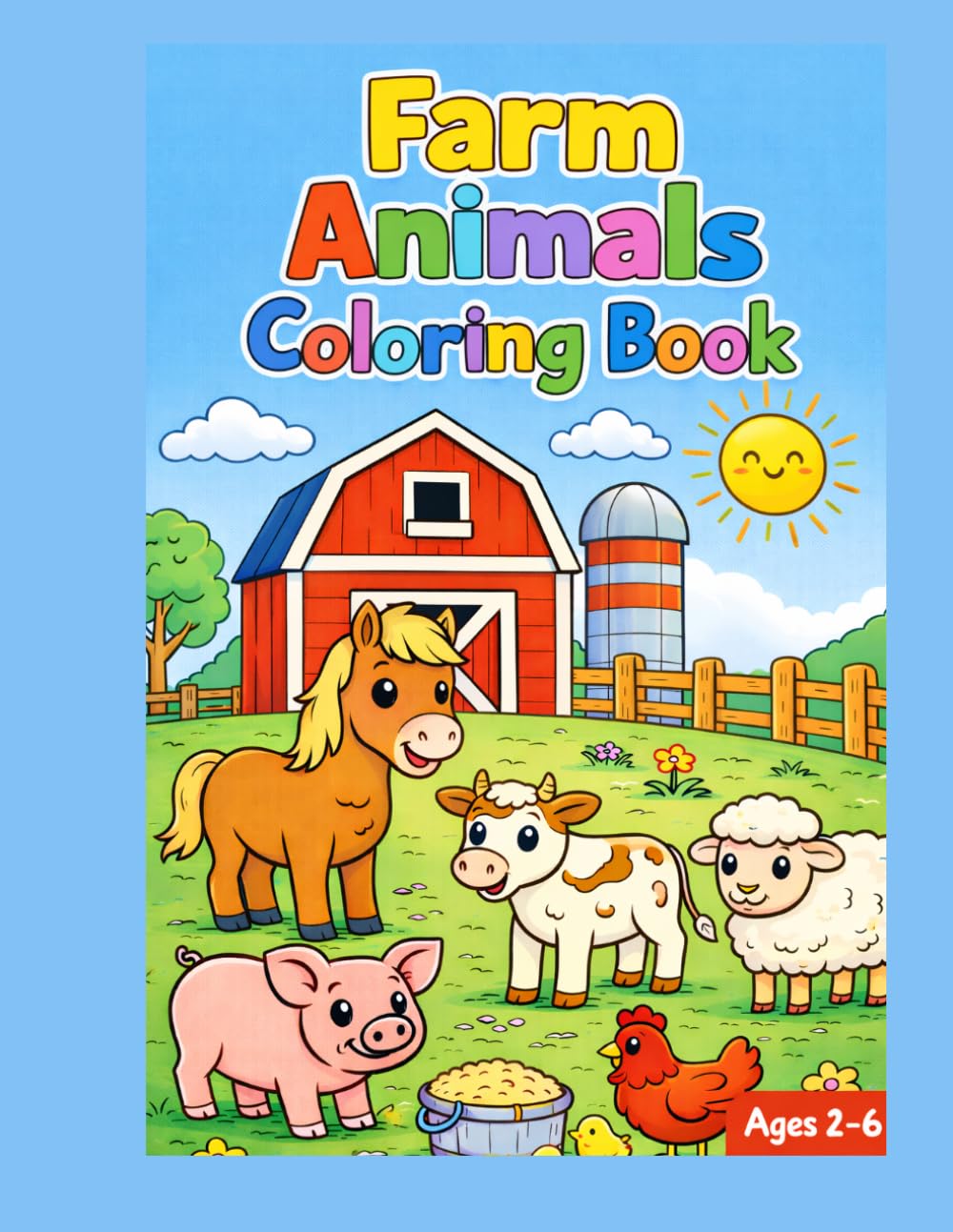 Farm Animals Coloring Book (Little Learners Coloring Adventures)