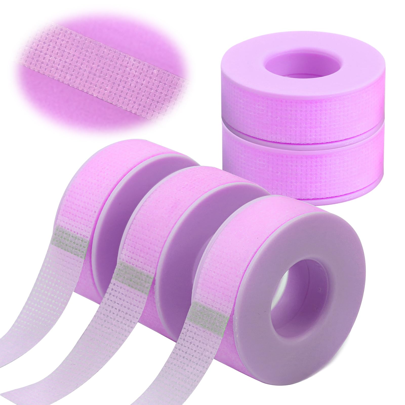 Lash Tape for Eyelash Extensions - Silicone Gel Eyelash Tape Eyelash Extension Tape for Sensitive Skin Pain Free Removal Breathable Micro Eyelash