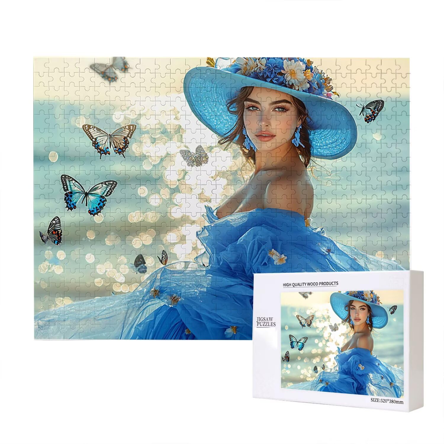 Jigsaw Puzzle, 4000 Pezzi Puzzle Classici, Farfalla Puzzle Rilassamento Intelligence, Mpossibile Difficile Puzzle Impegnativo per Adulti Puzzle Gioco Familiare, Regalo per Amore Amico Donnafr0-1116