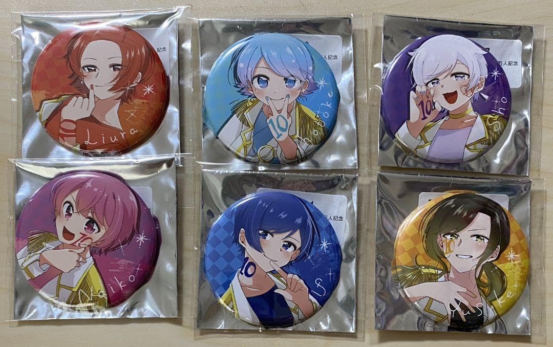 いれいす 10万人 記念缶バッジ 6人セット いれいす 10万人 記念缶バッジ 6人セット - メルカリ