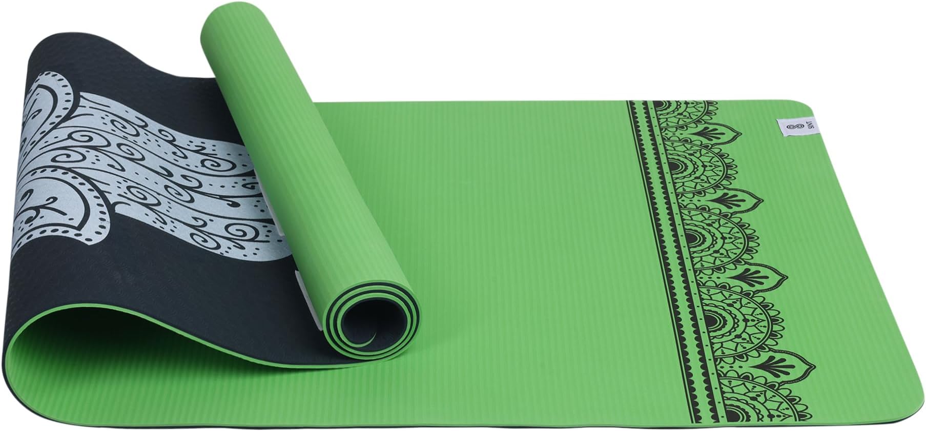 Yoga Mat - Premium 6mm Print Reversible Extra Thick and Large Non Slip Exercise & Fitness Mat for All Types of Yoga, Pilates & Floor Workouts (72" x 24" x 6mm Thick)