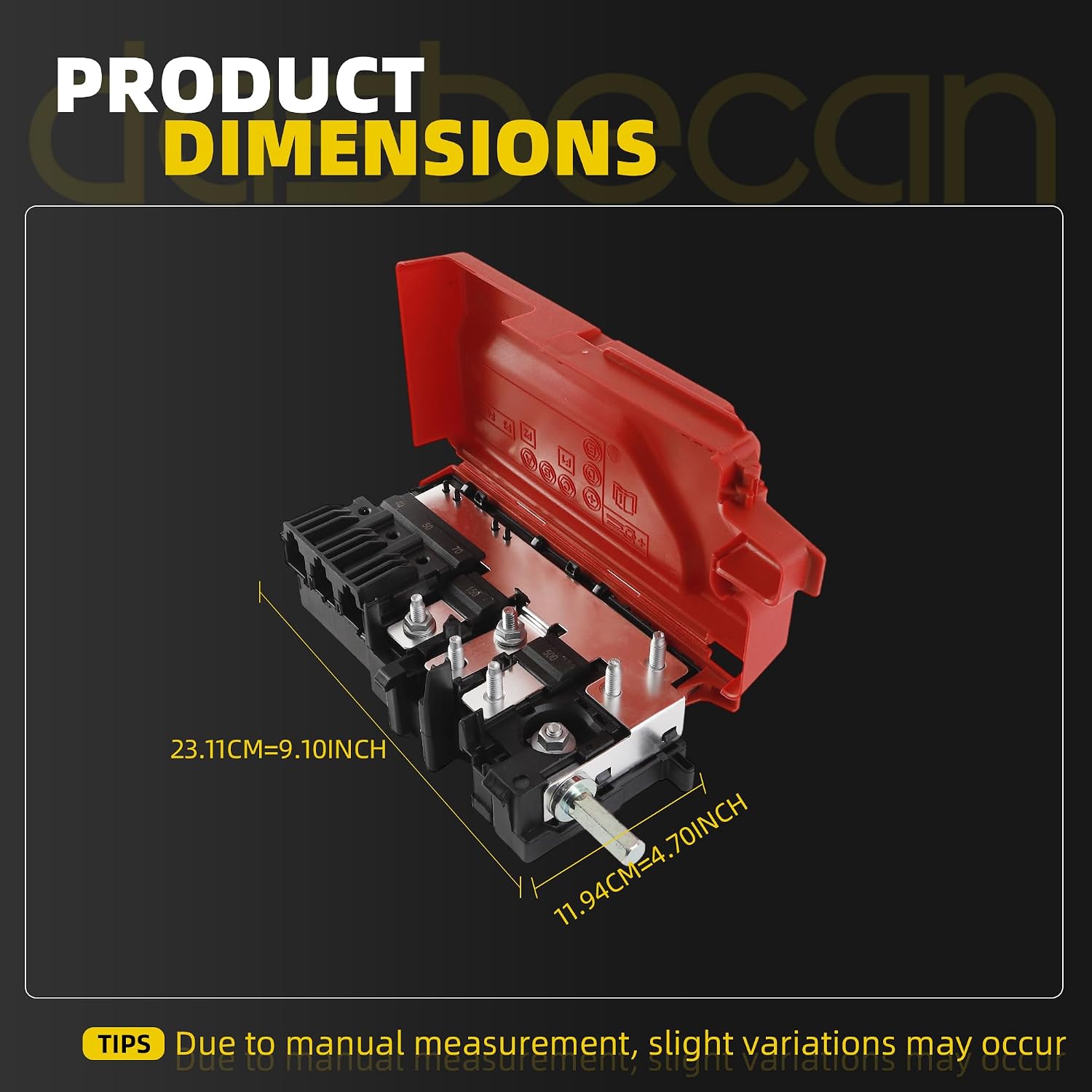 Dasbecan Front Fuse Box Compatible with Chrysler Pacifica 2017-2026 Voyager 2020-2026 OEM Replace 68260128AB