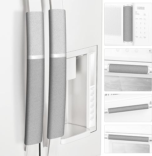 ELCOOR Fundas para manijas de refrigerador, 6 unidades, protege tu cocina y electrodomésticos y mantenlos libres de grasa, manchas, etc. Mejora la