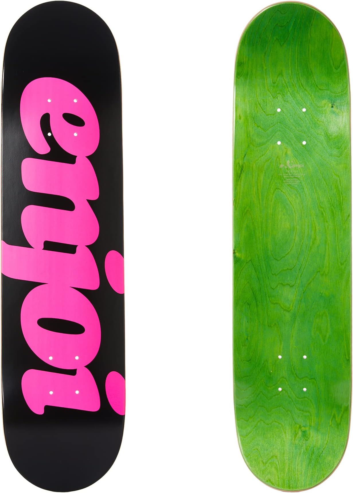EnjoiFlocked Skateboard Deck Black 7.75"