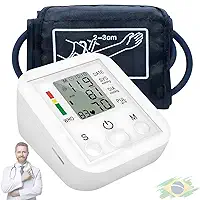 Aparelho de Pressão Arterial Digital de Braço Automático – Monitor Inteligente com Tela LCD Grande, Detecção de Arritmia, Memória para Leituras e Fácil de Usar