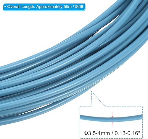 Miniatura 3 de PATIKIL Kit de reparación de mimbre, kit redondo de reparación sintética de vinilo de ratán de repuesto para muebles de jardín, silla de ratán