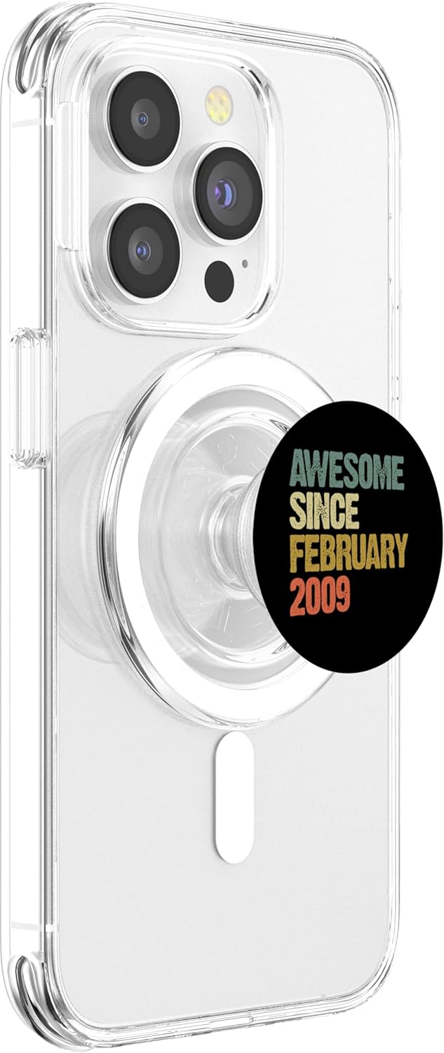 Awesome Since February 2009 10 Years Old 10th Birthday Gift PopSockets Grip and Stand for Phones and Tablets PopSockets MagSafe PopGrip for iPhone