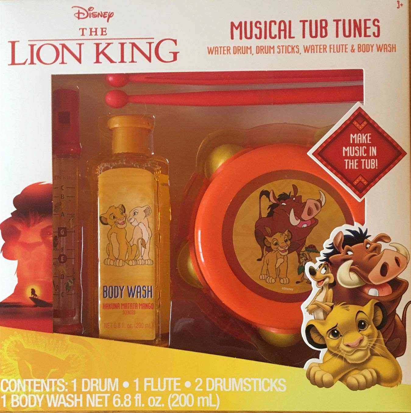 Buy The Lion King Musical Tub Tunes Water Drum Water Flute Body Wash