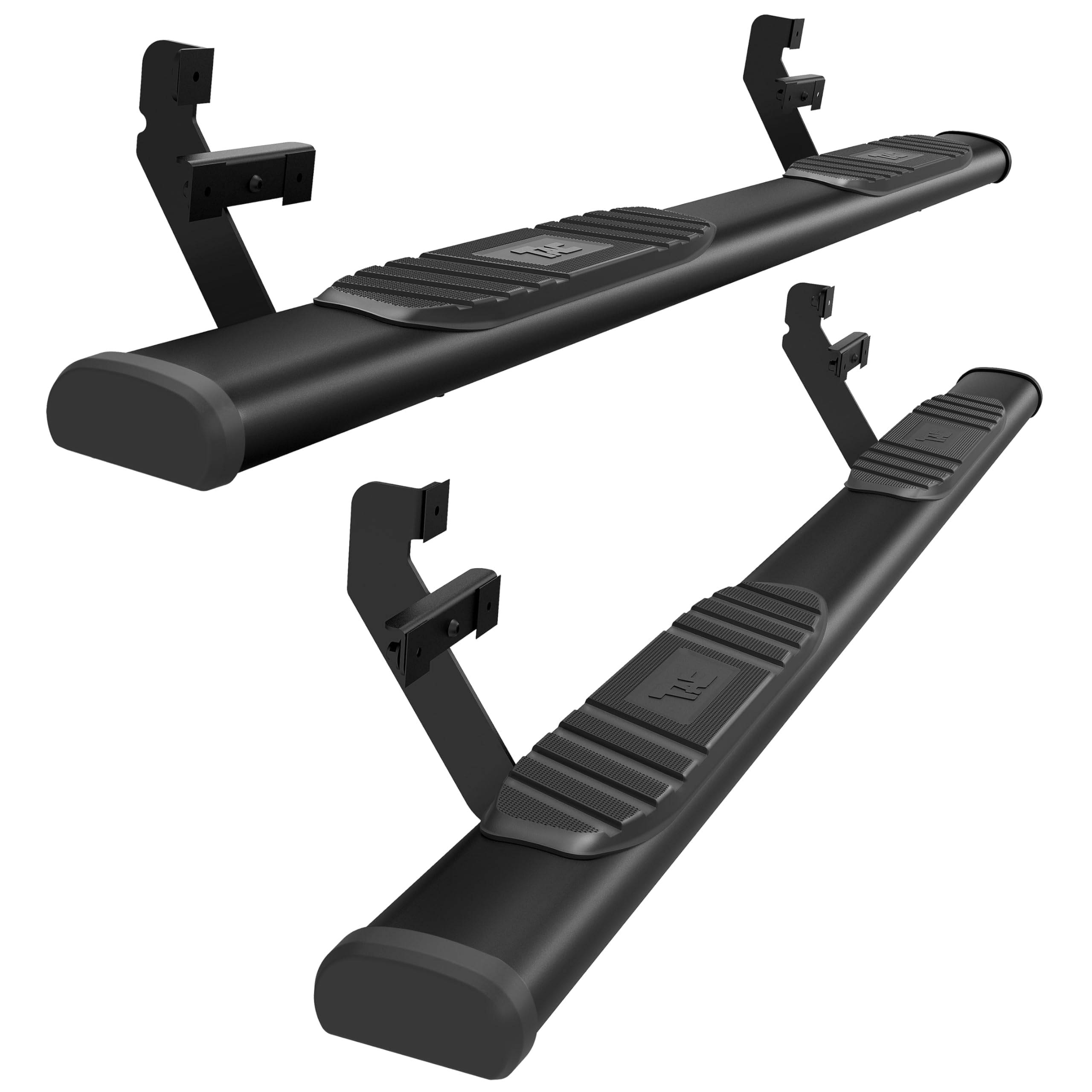 TAC Arrow Side Steps Running Boards Compatible with 2015-2024 Ford F150 Super Cab | 2017-2024 F250/350/450/550 Super Duty Super Cab Truck Pickup 5” Aluminum Nerf Bars