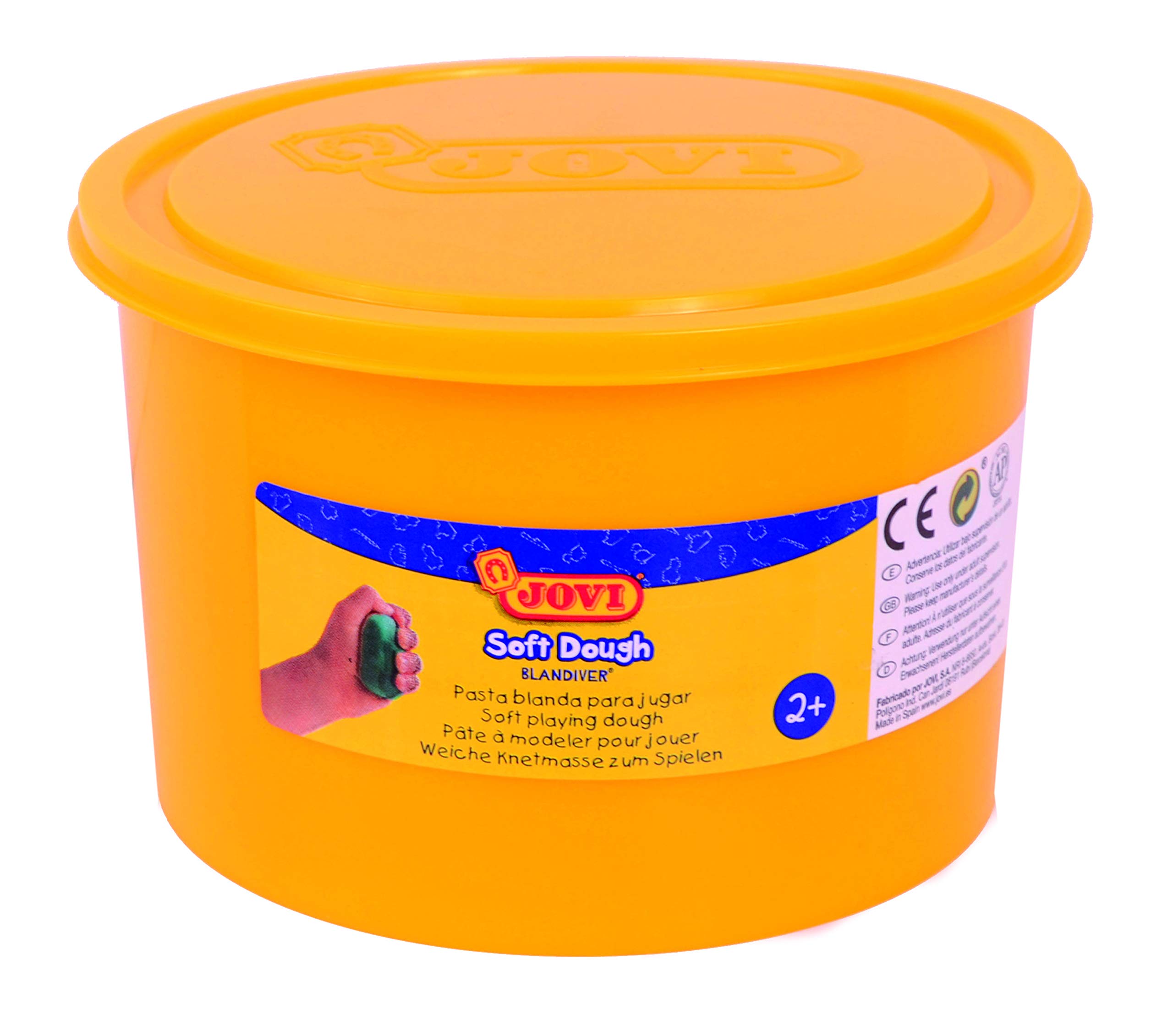 Jovi Soft Dough Blandiver, Bote de 460 g, Color Amarillo (46002)