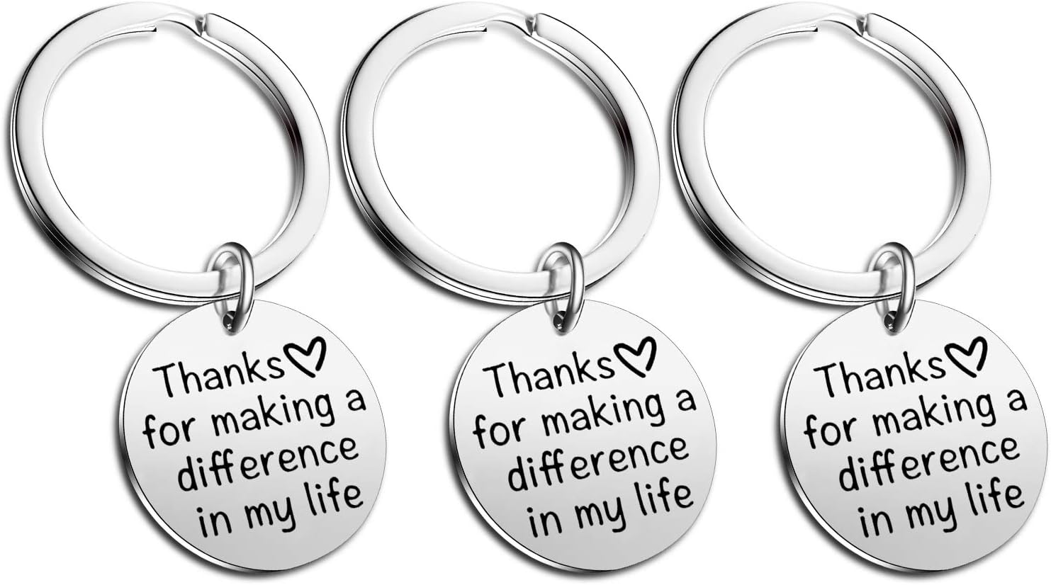Pack of 3 Teacher Appreciation Gift Keychain Jewelry For