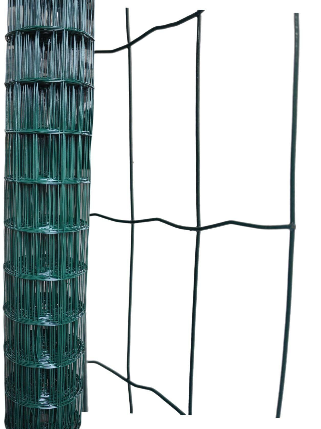 Rete metallica per recinzione da giardino, 100 x 50 mm, 1 m x 25 m
