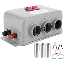 Qiilu 12V Car Heater, Compact Car Heater 3 Hole 600W800W Winter Fast Heating Warmer Frost Removing Defrost Defogger Low Noise