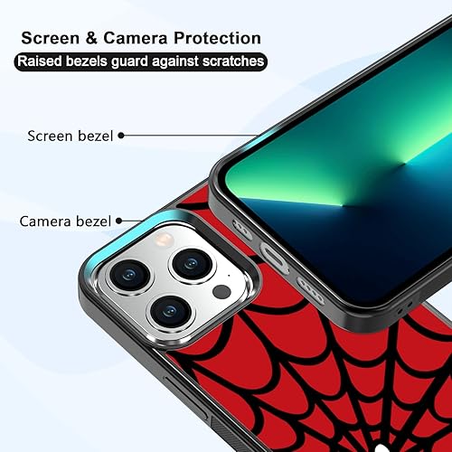 Vista 301 de Funda de teléfono de anime para iPhone 13/14 con diseño de telarañas de moda araña 2