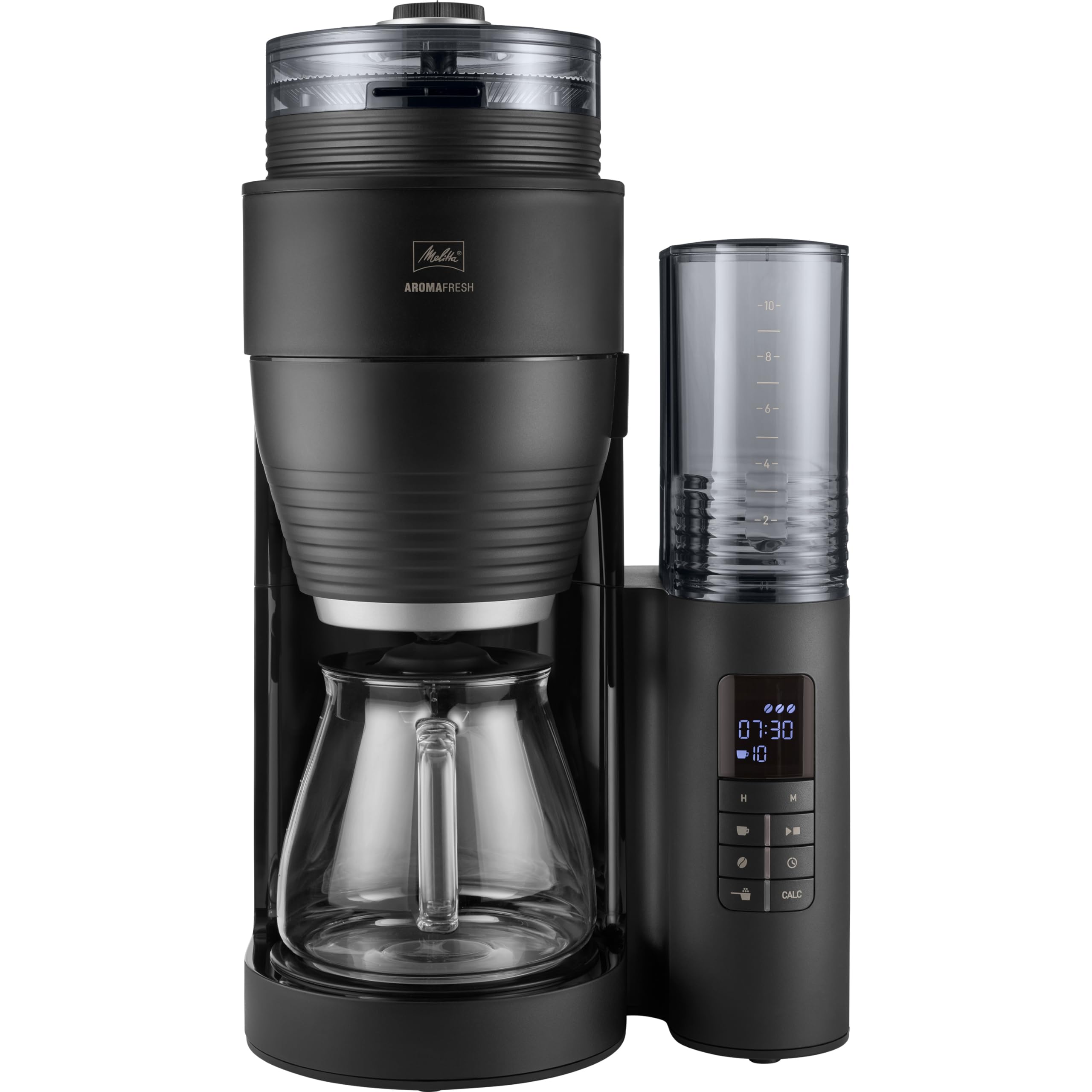 Melitta AromaFresh, cafetière filtre avec moulin, minuteur, 10 tasses