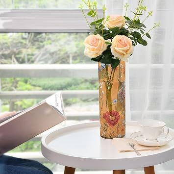 Flowers Carnation Phlox Thyme Terracotta Plastic Farmhouse Vase Clear Aesthetic Clear Candle Vases Kitchen Table Library Party Decor