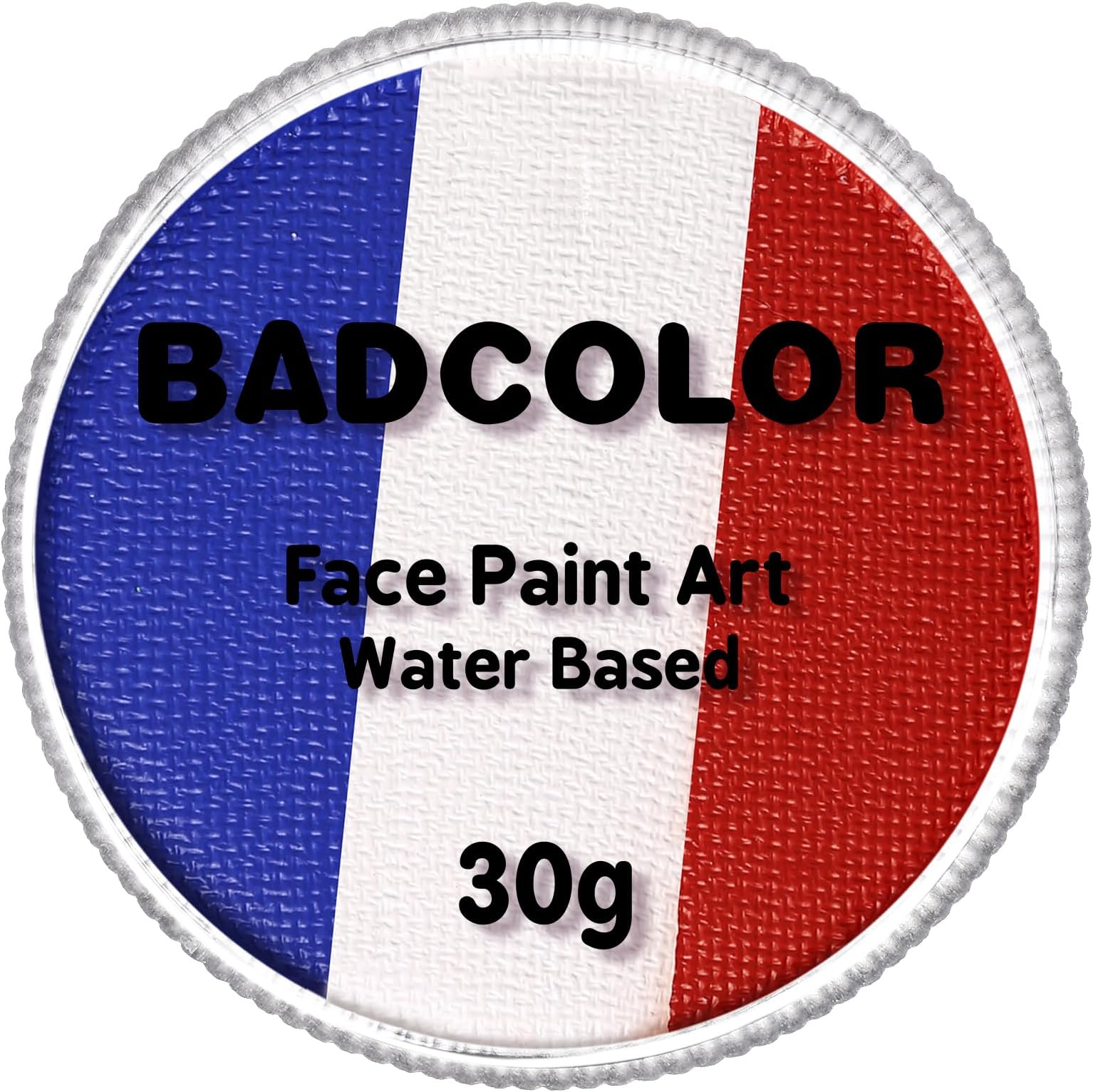 Red White Blue Face Body Paint for US Flag & Joker Face Painting Makeup, Water-Based Facepaint Kit for America’s Patriotic Parade 4th of July USA Independence Day & Halloween Clown SFX Costume Cosplay