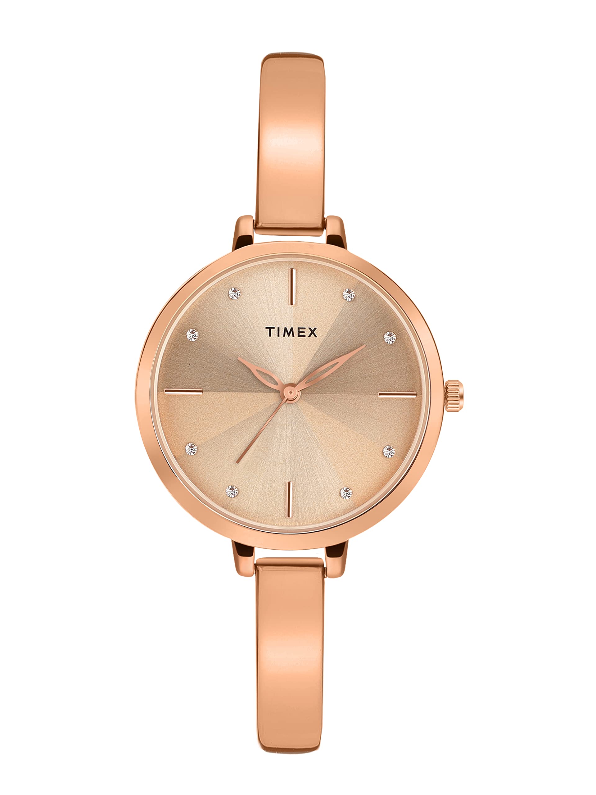 Fashion Collection 3 Hands Women Analog Rose Gold Dial Coloured Quartz Watch, Round Dial with 34 mm Case Width - TWEL128SMU05-image-10