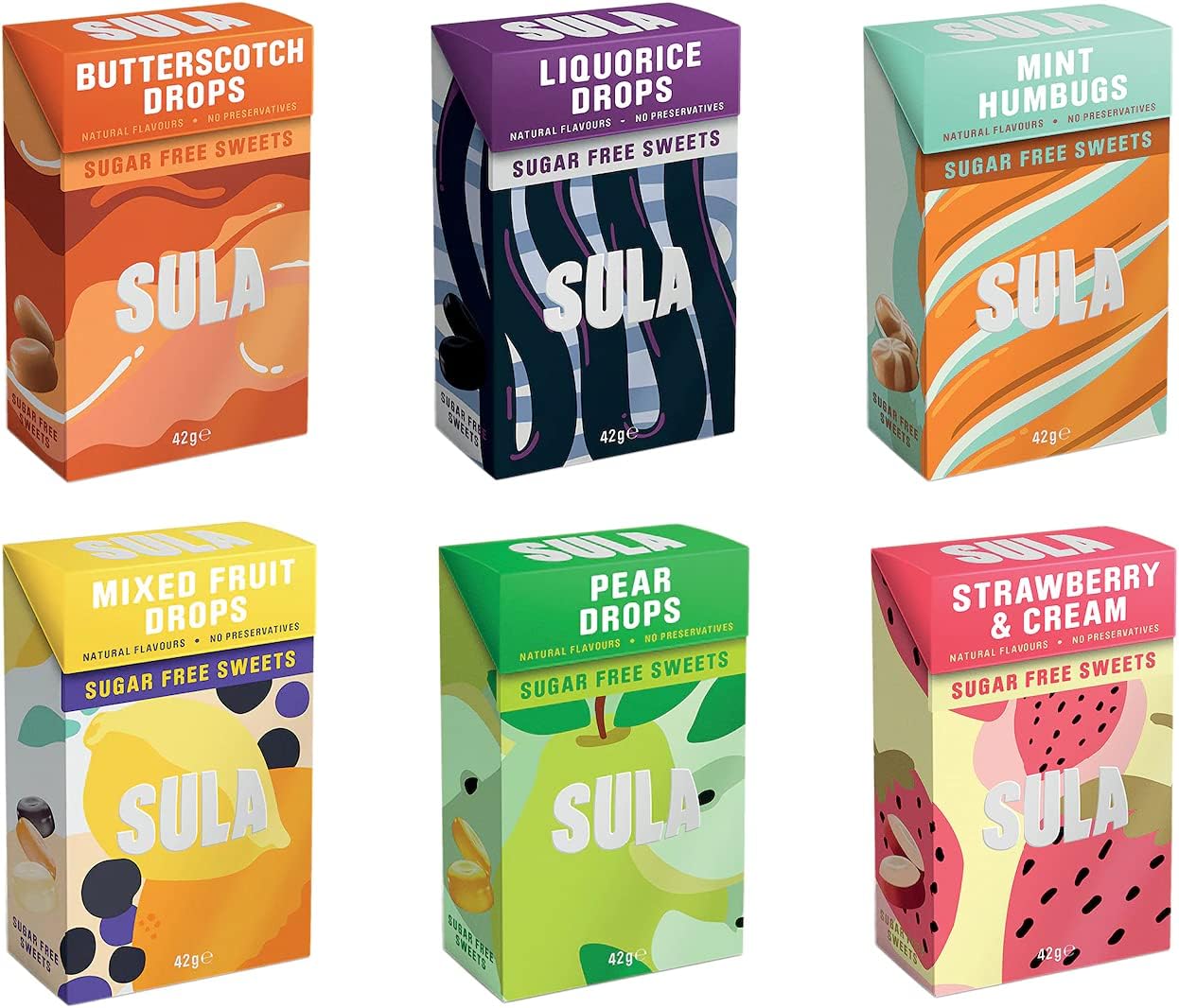 SULASugar Free Sweets Mixed Case Selection | 24 x 42g |
