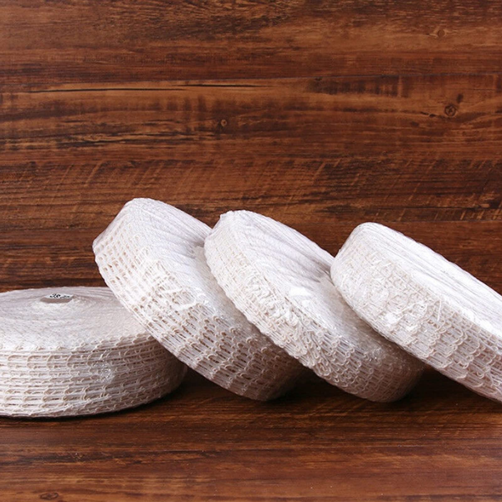 duoyif Rete per Arrosti Rete da Cucina per Carne, Rete di Carne, Rete da Cucina in Cotone, Accessori per Cottura e Cottura per Conservare Appendere Arrostire Cuocere Carne Prosciutto 300Cm 2Rotoli