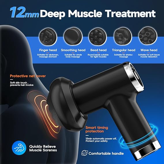 Anti Cellulite Massage Tool, Body Sculpting Machine for Women, Lymphatic Drainage Device with Lipo Roller, Handheld Home Use for Belly Fat, Stomach, Thighs & Buttocks Sculpting (Black)