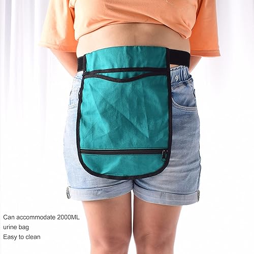 Miniatura 2 de Estink Soporte para bolsa de drenaje de orina, 67.6 fl oz, ajustable, de un solo bolsillo, portátil, para catéter, bolsa colgante de drenaje de