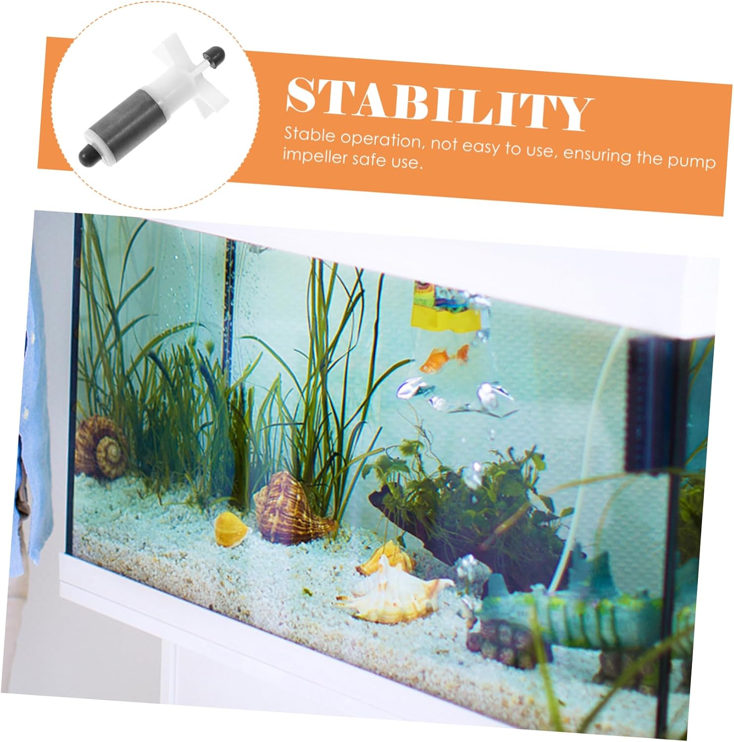 LIFKOME Magnetic Impeller for Submersible Pump Miniature Rotor Replacement for Aquarium Engraving Machines Easy Install Low Noise Compact Design Multi Functional Accessory