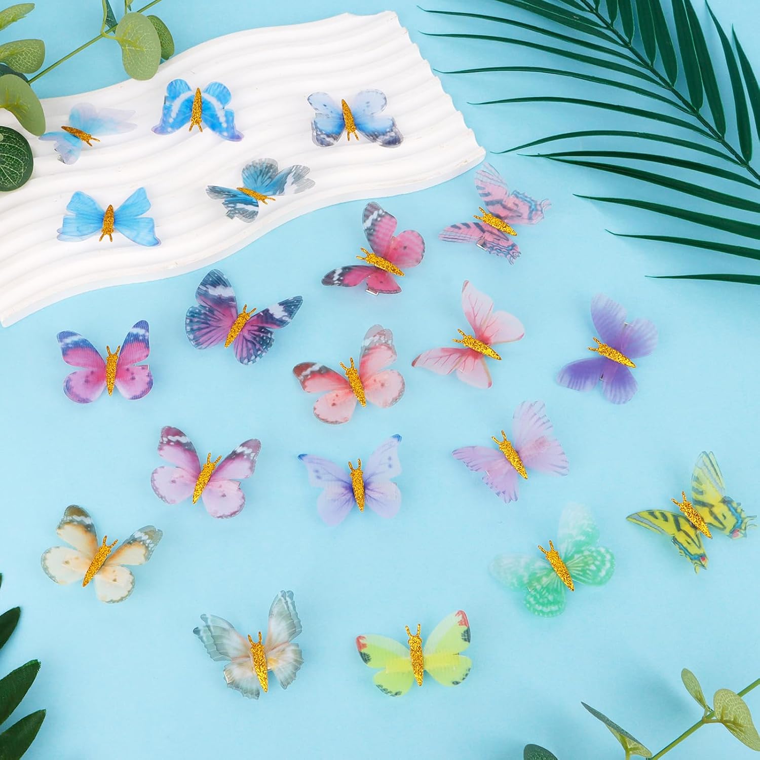 Semato 20 Pieces Butterfly Hair Clips Butterfly Y2k Hair Accessories for Women and Girls 3D Butterfly Hair Pins Hair Clips