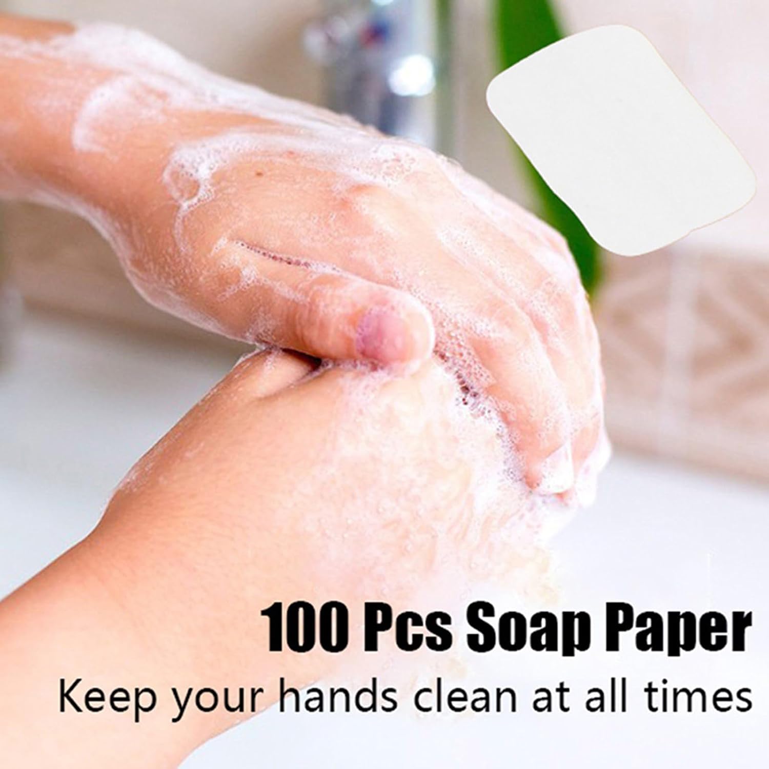 150pcs Disposables Travel Soap Sheets Paper Washing Hand Clean Scented Sliceswith 500pcs Body Soaps for Outdoor Disposables Paper Soap