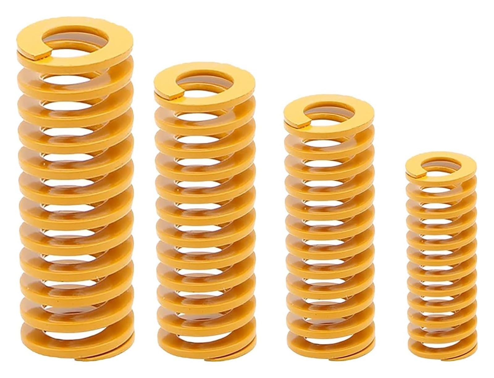 Muere las piezas del molde de compresión de carga ligera amarilla del resorte | 8 mm OD 20-100 mm de longitud, 2 piezas for cama térmica de impresora 3D y moldes industriales(45mm)