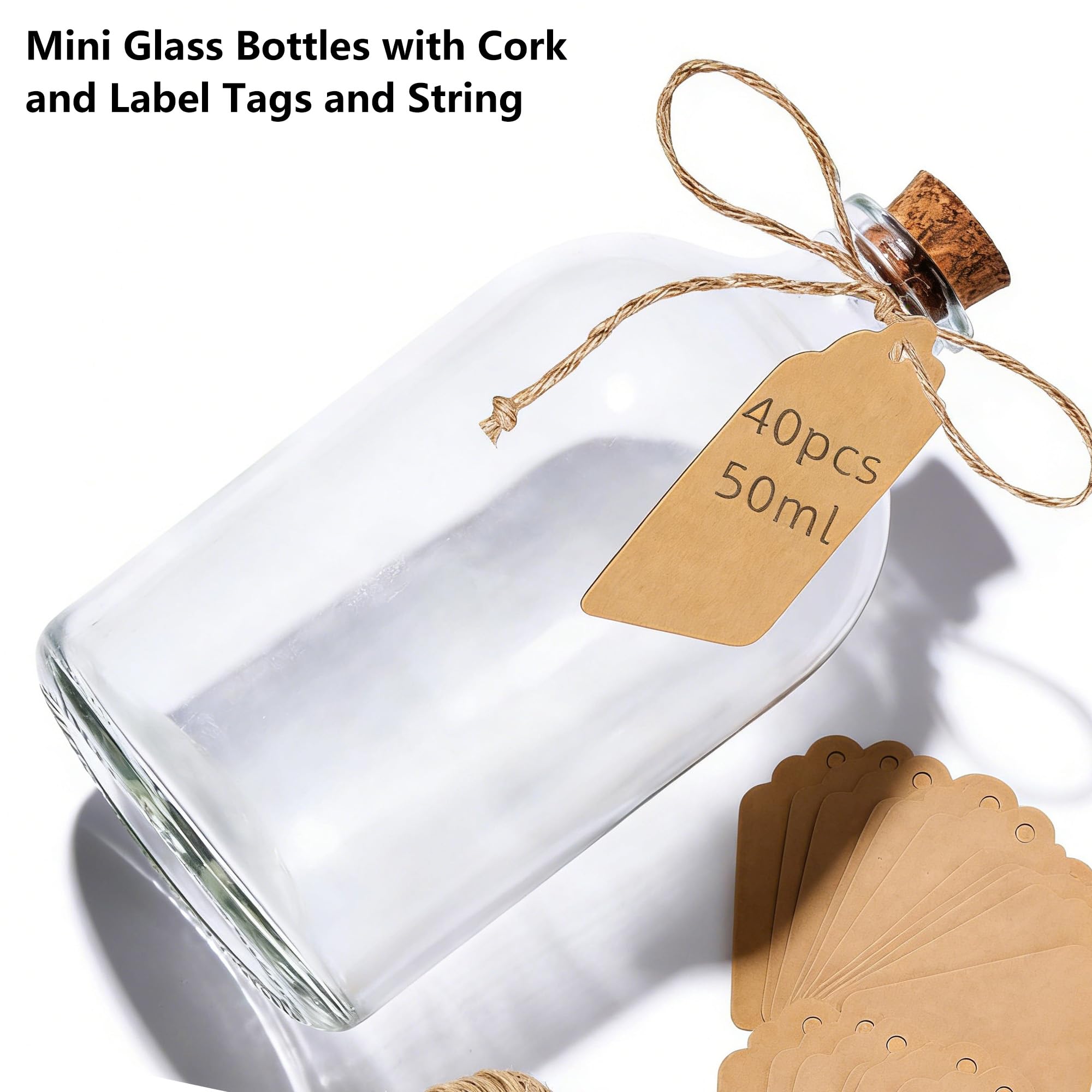 Cheriswelry 20 stks 28 ml Glas Wishing Flessen met Kurk Stopper Mini Lege Glas Pot Fles Bruiloft Gunsten DIY Miniatuur Art Ambachten Decoratie