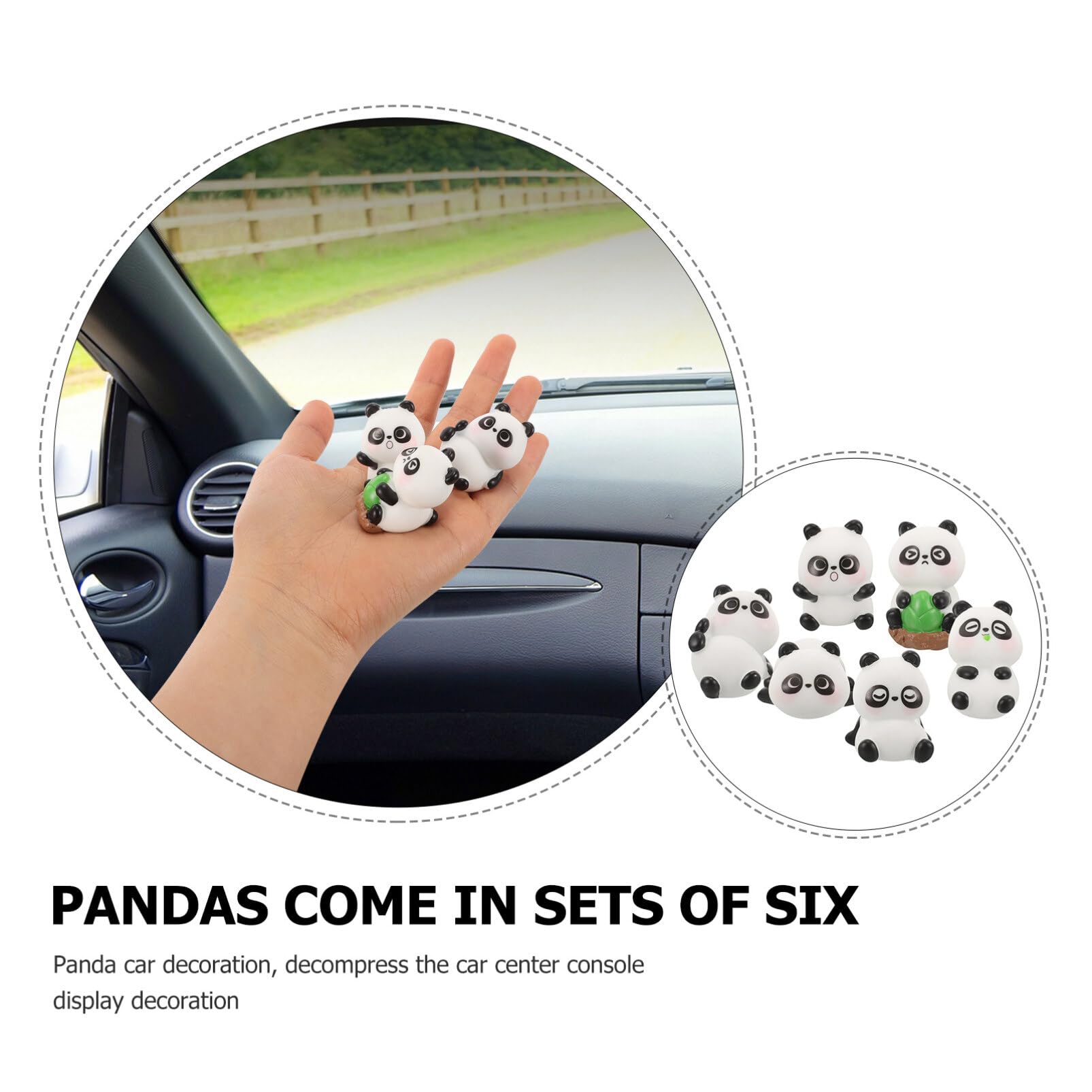 Figura De Panda Sonriente Que Asiente Con Energía Solar, Adorno De 8,7 X 6,8 Cm Para Coche, Oficina O Escritorio, Con Base De Sensor De Luz