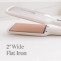 Vista 8 de Remington Shine Therapy - Alisadora de cabello de 2 pulgadas, plancha alisadora infundida con aceite de argán y queratina, plancha alisadora