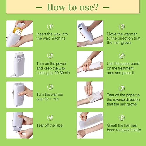 Miniatura 5 de PINKZIO Cera enrollable de oliva, cartucho de cera para depilación, cera corporal, no incluye calentador de cera ni tiras, 3.52 onzas (paquete de 2)