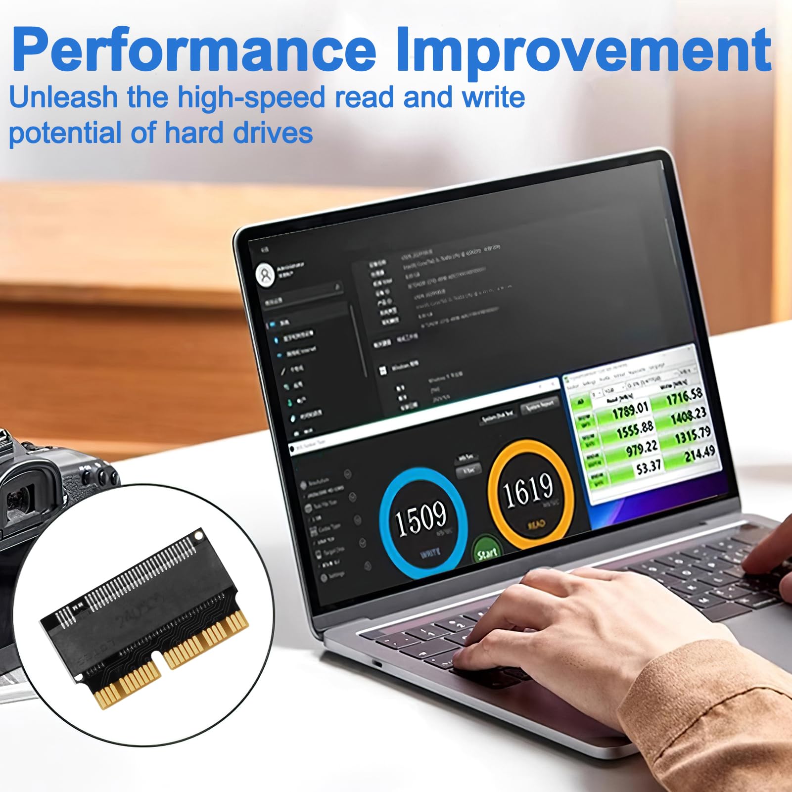 Voila Reve Adattatore M.2 NVMe Per MacBook Air/Pro Retina 2013-2017 – A1465 A1466 A1398 A1502 - 2
