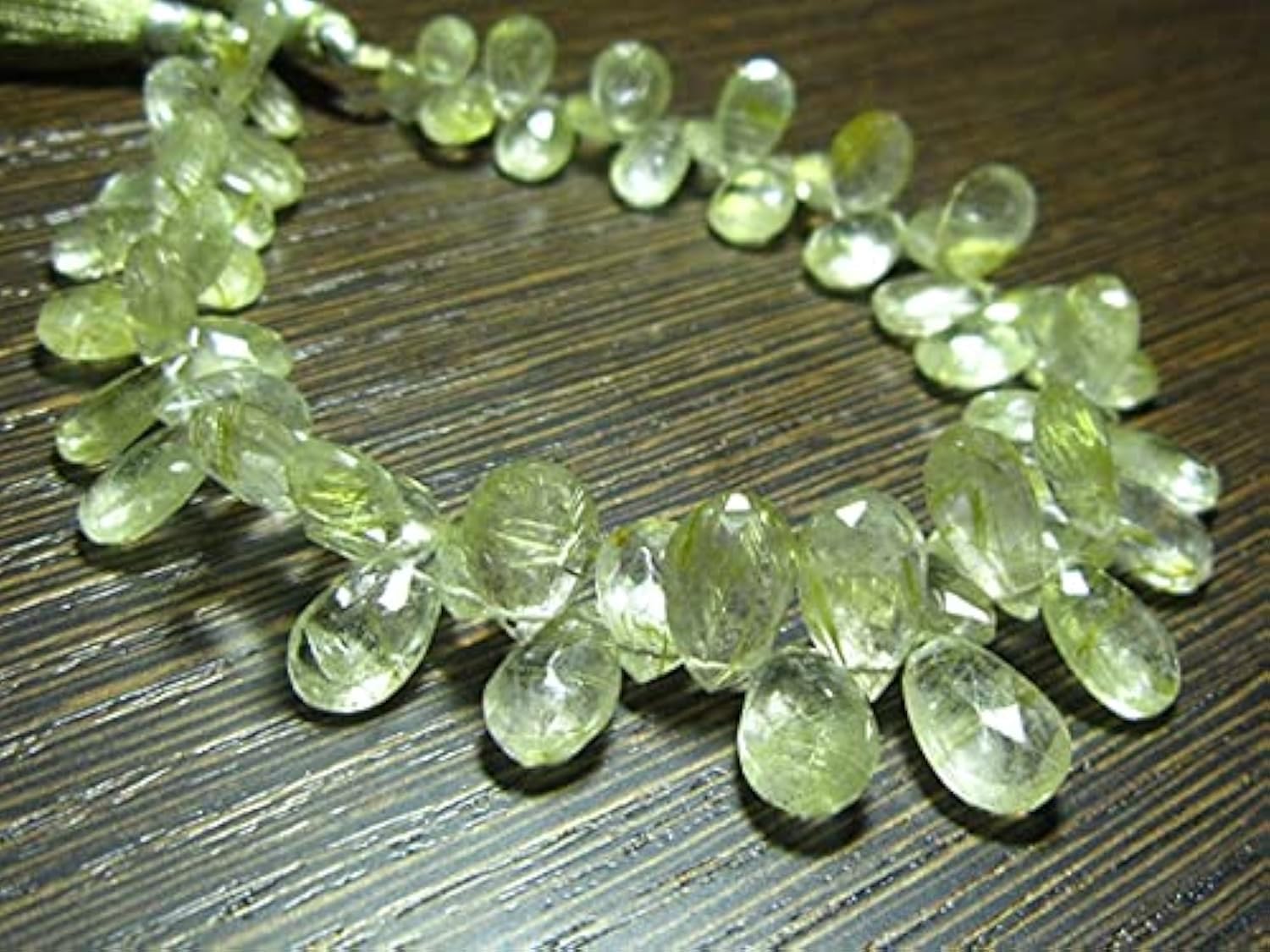 Quartz rutilé doré LKBEADS en perles facettées de qualité AAA pour la haute joaillerie