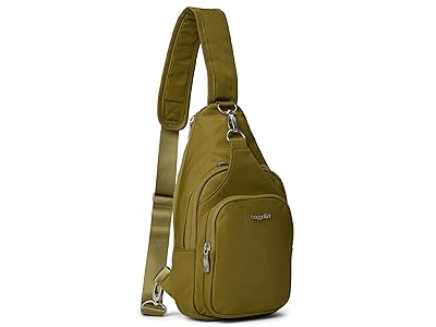 Baggallini Central Park Sling Backpack Bags Sage Twill, Nylon