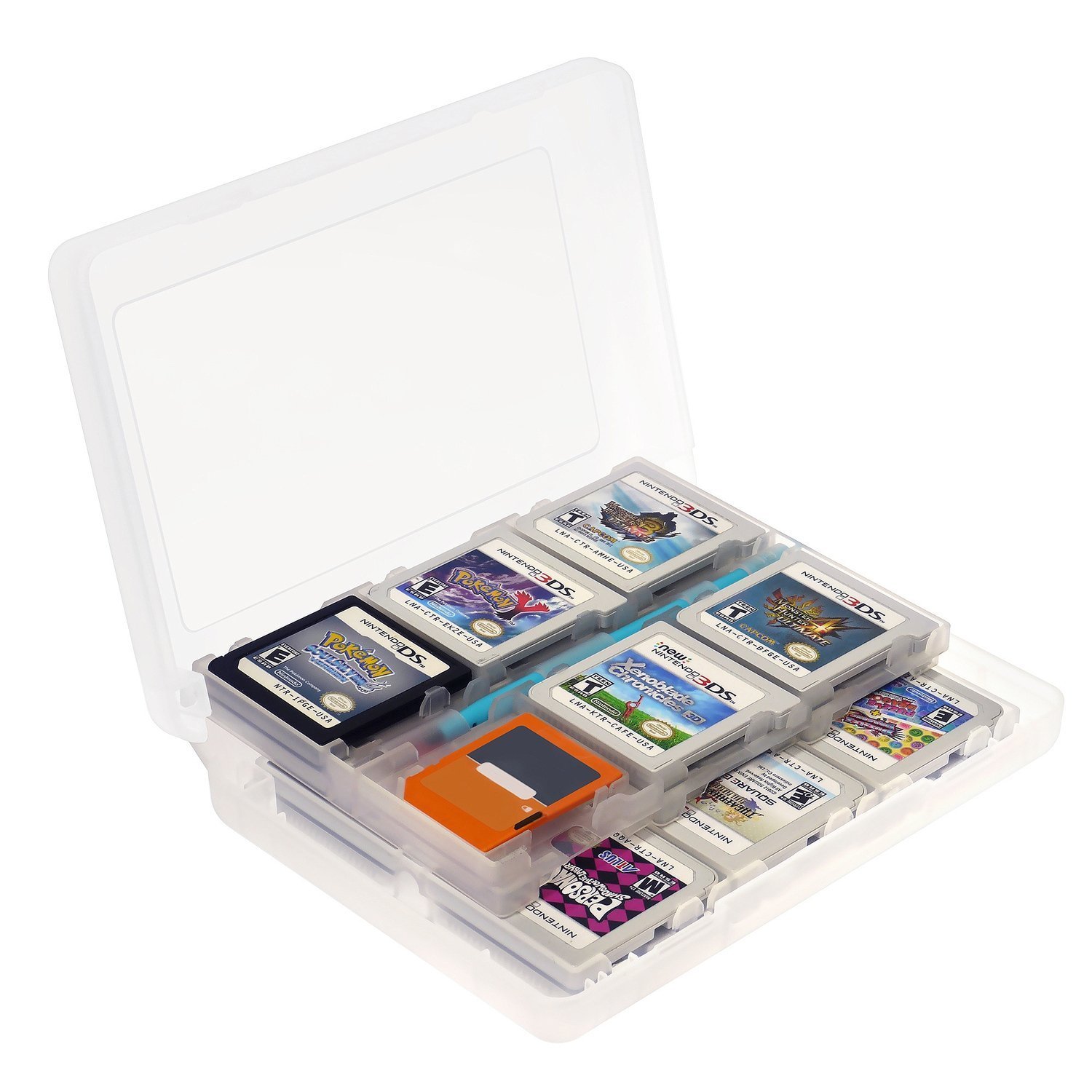 KUANGSHENG 24 in 1 Game Card Case Holder for Nintendo New 3DS / 3DS / Dsi / Dsi XL / Dsi LL/ DS / DS Lite Cartridge Box - White